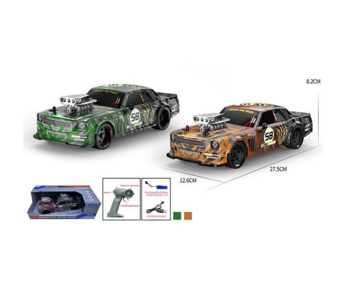 Машина на радіокеруванні YD 898 MT 6518 (24/2) 2 кольори, протиударний корпус, масштаб 1:16, пульт 2.4GHz, USB-кабель, акум. 3.7V, в коробці