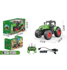 Трактор на радіокеруванні 99-86 A (36) довжина 18 см, масштаб 1:24, гумові шини, акумулятор 3.7 V, пульт керування, в коробці