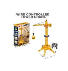 Кран на радіокеруванні 66-78 (36) працює від пульта, підсвічування, оберт: 360°, підйом та опускання вантажу, вантажний кошик, наліпки, в коробці