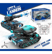 Танк на радіокеруванні 2019-16 A (18) 2 кольори, підсвічування, стріляє орбізами, акум. 3,7 V, пульт 2,4 GHz, в коробці