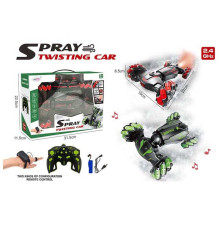 Машина на радіокеруванні DY 987 T19 (24) 2 кольори, звук, підсвічування, мелодії, роликові колеса, акум. 3.7 V, пульт 2.4G, браслет, USB-кабель, парогенератор, в коробці