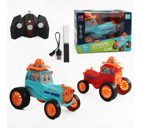 Трактор на радіокеруванні UD 2205 B (36/2) гойдається, підсвічування, музика, режим демонстрації, пульт 2.4G, акумулятор 3.7 V, USB-кабель, в коробці