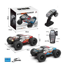 Машина на радіокеруванні 2060 (16) 2 кольори, підсвічування, акум. 7,4V, пульт 2.4G, USB-кабель, викрутка, амортизація, гумові шини, протиударний корпус, в коробці, ВИДАЄТЬСЯ МІКС