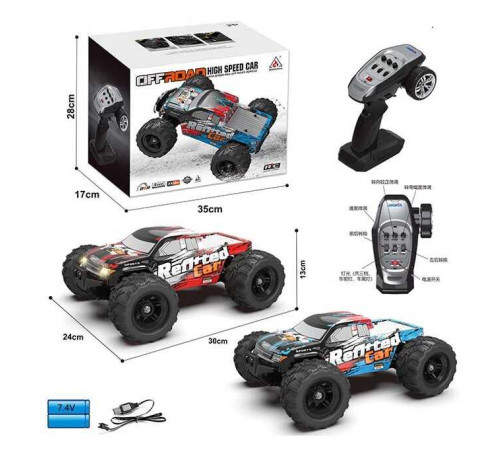 Машина на радіокеруванні 2060 (16) 2 кольори, підсвічування, акум. 7,4V, пульт 2.4G, USB-кабель, викрутка, амортизація, гумові шини, протиударний корпус, в коробці, ВИДАЄТЬСЯ МІКС – в наличии! Купите сейчас у KAZKOVA