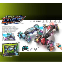 Машина на радіокеруванні YJ 097-1 A (18) 2 кольори, масштаб: 1:12, акумулятор: 7.4 V, пульт 2.4 GHz, браслет, USB - кабель, оберт: 360°, підсвічування, звуки, парогенерація, роликові колеса, в коробці