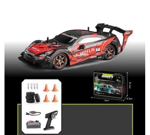 Машина на радіокеруванні SQ 2335-064 (24) масштаб: 1:16, акумулятор 7.4 V, пульт 2.4 GHZ, 4WD, підсвічування, 2 комплекти коліс, в коробці – в наличии! Купите сейчас у KAZKOVA