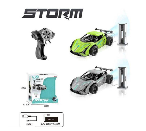 Машина на радіокеруванні 666-772 ZPA (24) 2 кольори, розмір - 29х14.5х8.5 см, акумулятор - 3.7V, пульт - 2.4 GHz, зарядна станція, парогенерація, підсвічування, пляшечка для води, в коробці