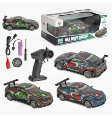 Машинка на радіокеруванні 805-5 A (48) 2 кольори, акумулятор 3.7 V, пульт 2.4 GHz, змінні колеса, гумові шини, підсвічування, викрутка, в коробці