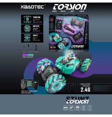 Машина на радіокеруванні XB 1235 (24) акумулятор 3.7 V, USB кабель, пульт 2.4 Ghz, звук, підсвітка, роликові колеса, парогенерація, обертається на 360, в коробці