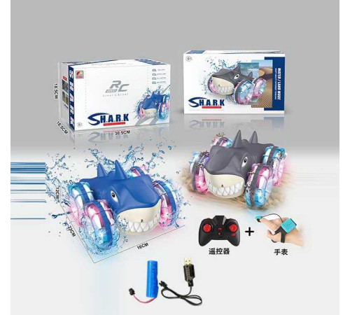 Машина на радіокеруванні CX 98 (24) 2 кольори, “Акула”, підсвічування, викрутка, акум. 3.7V, пульт 2.4G + сенсорний браслет, USB-кабель, водонепроникна, режим демонстрації, в коробці – в наличии! Купите сейчас у KAZKOVA