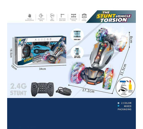 Машина на радіокеруванні 3688 G 112 A (24) акумулятор 3.7 V, пульт 2.4 G, браслет, парогенератор, підсвічування, мелодії, роликові колеса, в коробці