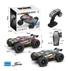 Машина на радіокеруванні 2061 (16) 2 кольори, підсвічування, акум. 7,4V, пульт 2.4G, USB-кабель, викрутка, амортизація, гумові шини, протиударний корпус, в коробці, ВИДАЄТЬСЯ МІКС