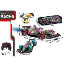 Машина на радіокеруванні YF 668 P36A (24) 2 кольори, масштаб: 1:14, пульт 2.4 GHZ, викрутка, парогенерація, підсвічування, роликові колеса, протиударний корпус, акум. 3.7V, USB-кабель, в коробці