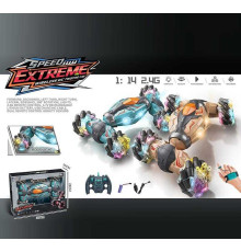 Машина на радіокеруванні YJ 098-3 A (24) 2 види, браслет+пульт, акум. 3,7 V, 4х4, звук, підсвічування, пульт 2,4 GHz, в коробці