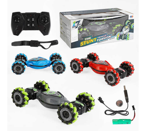 Машина на радіокеруванні 3688 G 135 A (24) 3 кольори, підсвічування, звук, роликові колеса, акум. 3,7 V, пульт 2.4G, браслет, обертається на 360°, трансформація, в коробці, ВИДАЄТЬСЯ ТІЛЬКИ МІКС ВИДІВ – в наличии! Купите сейчас у KAZKOVA