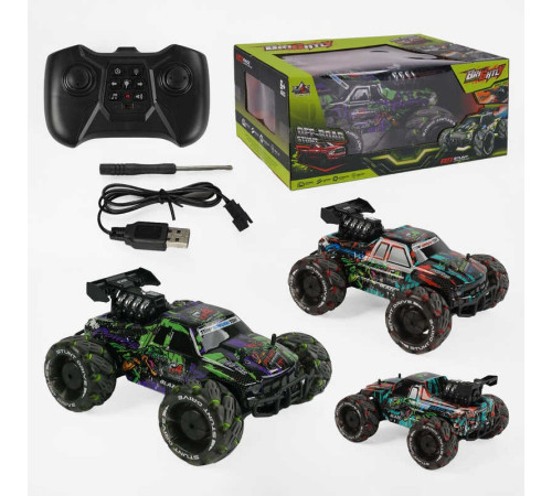 Машина на радіокеруванні RQ 3039 (16) 2 кольори, акумулятор 3.7 V, пульт 2.4 G, підсвічування, звуки, мелодія, парогенератор, роликові колеса, в коробці