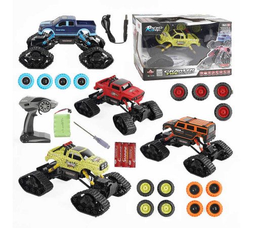 Джип на радіокеруванні HB-LD 1401 /LD 1404 (6) 4 кольори, акумулятор 6 V, пульт 2.4 GHz, гусеничний хід, змінні колеса, викрутка, в коробці, ВИДАЄТЬСЯ ТІЛЬКИ МІКС ВИДІВ