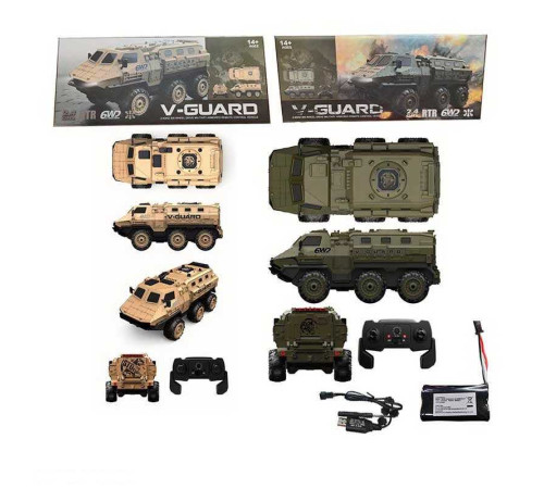 Машина на радіокеруванні 9510 E (12) акум.7,4 V, пульт 2,4 Ghz, 6 WD, гумові колеса, підсвічування, в коробці