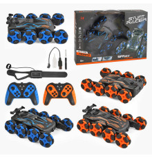 Машина на радіокеруванні LH-C 060-3 (24) 2 кольори, звук, підсвічування, пульт 2.4G, акум 3.7 V, браслет, парогенерація, роликові колеса, обертається на 360°, в коробці