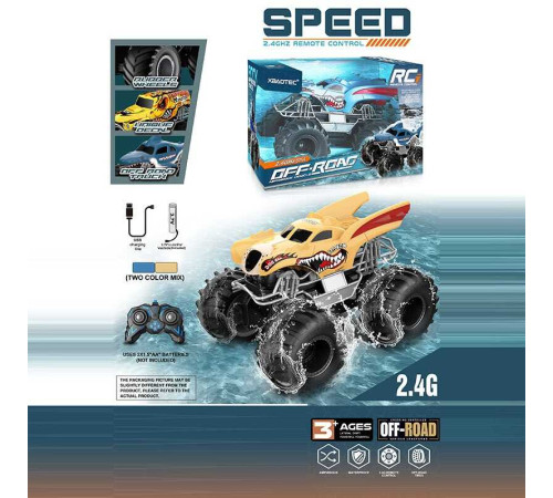 Машина на радіокеруванні XB 1244 (36) акумулятор 3.7 V, USB кабель, пульт 2.4G, масштаб 1:18, гумові колеса, водонепроникна, в коробці