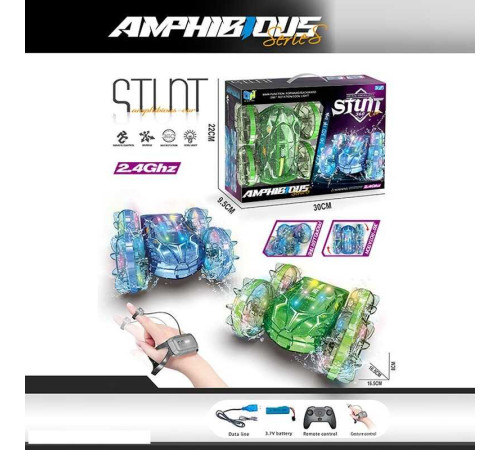 Машина на радіокеруванні DH 666-91 B-1 (48/2) 2 види, підсвічування, вологозахист, перевертиш, оберти на 360°, 2 види керування: браслет/пульт 2.4GHz, акумулятор 3.7 V, в коробці – в наличии! Купите сейчас у KAZKOVA