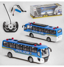 Автобус на радіокеруванні 666-690 NA (36) "Поліція", підсвічування, акумулятор 3.7V, керування 2.4GHz, в коробці
