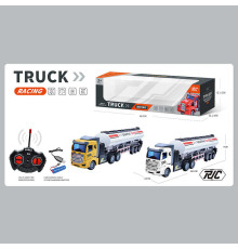 Трейлер на радіокеруванні 939-49 A (48) 2 кольори, бензовоз, підсвічування, акумулятор 3.7V, пульт 27 MHz, USB-кабель, в коробці