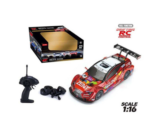 Машина на р/к 20125 GS (12) дрифт, протиударний корпус, додаткові колеса, масштаб 1:16, батарейки, що перезаряджаються, пульт 2.4 G від акум. 9 V, в коробці – в наличии! Купите сейчас у KAZKOVA