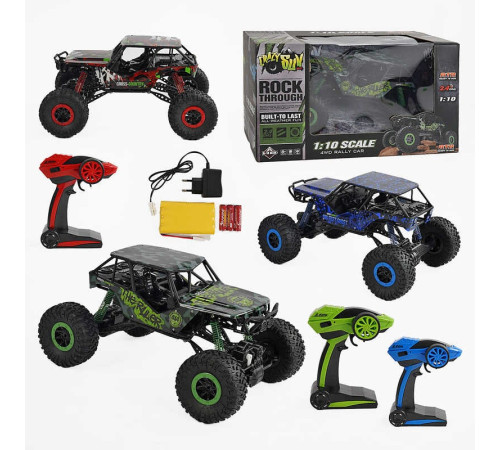 Джип на радіокеруванні HB-P 1001 /02/03 (6) 3 кольори, акумулятор 9.6 V, пульт 2/4 GHz, гумові шини, в коробці, ВИДАЄТЬСЯ ТІЛЬКИ МІКС ВИДІВ