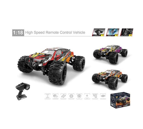 Машина на радіокеруванні 866-186 (24) 3 види, акум. 7,4 V, пульт 2,4 G, масштаб - 1:18, амортизаційні пружини, протиударний корпус, в коробці, ВИДАЄТЬСЯ ТІЛЬКИ МІКС ВИДІВ – в наличии! Купите сейчас у KAZKOVA