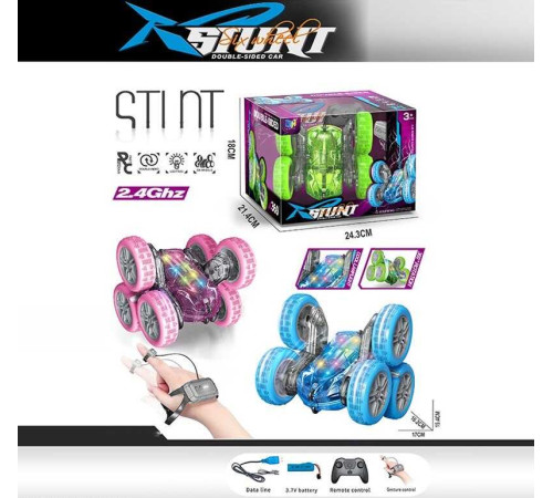 Машина на радіокеруванні DH 666-91 C-1 (32/2) 3 кольори, підсвічування, перевертає колеса, оберти на 360°, пульт 2.4GHz, акумулятор 3.7V, в коробці, ВИДАЄТЬСЯ ТІЛЬКИ МІКС ВИДІВ – в наличии! Купите сейчас у KAZKOVA