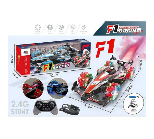 Машина на радіокеруванні 3688 G 141 A (18) 2 види, акумулятор 3.7 V, пульт 2.4 G, парогенератор, підсвічування, мелодії, роликові колеса, в коробці – в наличии! Купите сейчас у KAZKOVA