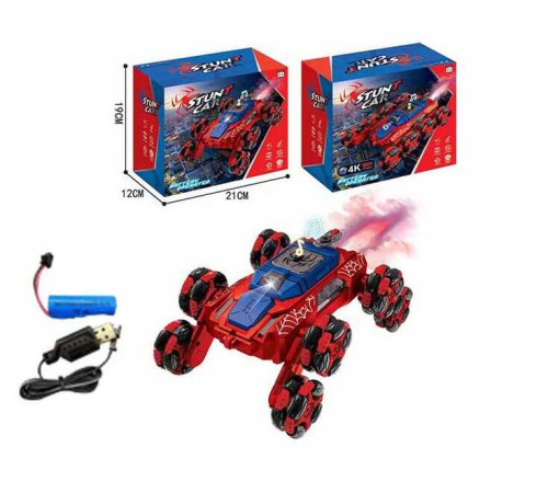 Машина на радіокеруванні CX 100 Z (24) підсвічування, звук, перевертання коліс, парогенератор, оберти на 360°, акумулятор 3.7 V, пульт керування, в коробці