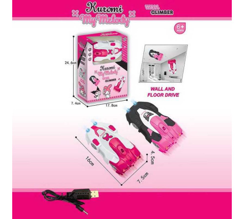 Машина на радіокеруванні MX 19 (48) 2 види, антигравітаційна, їде по стінах, герой, вбудований акумулятор, розмір - 16х7.5х4.5 см, пульт, USB - кабель, в коробці