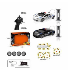 Машина на радіокеруванні 666-851 JA (36) 2 кольори, “Поліція”, функціональна зарядна станція, масштаб 1:24, акум. 3.7V, пульт 2.4G, змінні колеса, аксесуари, підсвічування, викрутка, в коробці
