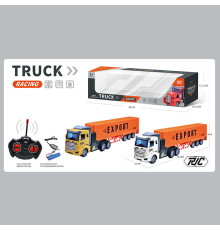 Трейлер на радіокеруванні 939-50 A (48) 2 кольори, контейнеровоз, підсвічування, акумулятор 3.7V, пульт 27 MHz, USB-кабель, в коробці