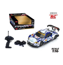 Машина на р/к 20127 GS (12) дрифт, протиударний корпус, додаткові колеса, масштаб 1:16, батарейки, що перезаряджаються, пульт 2.4 G від акум. 9 V, в коробці