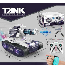 Танк на радіокеруванні 399 D-9 (18) пульт 2.4 GHz, акумулятор 3.7 V, сенсорний браслет, стріляє орбізами, генерує пару, звуки, підсвічування, орбізи, пляшечка, дріт, в коробці