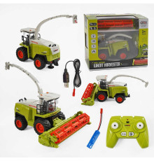 Комбайн на радіокеруванні 6611 (16) звук, підсвічування, акумулятор 3.7V, пульт 2.4GHz, USB-кабель, гумові колеса, масштаб 1:24, в коробці