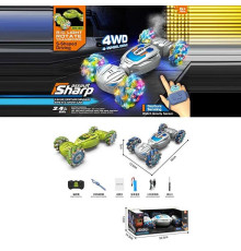 Машина на радіокеруванні JD 155-18 A Штрих = 80232 (24) 2 кольори, викрутка, підсвічування, акум. 3.7V, USB-кабель, пульт 2.4G + браслет для керування, музика, в коробці