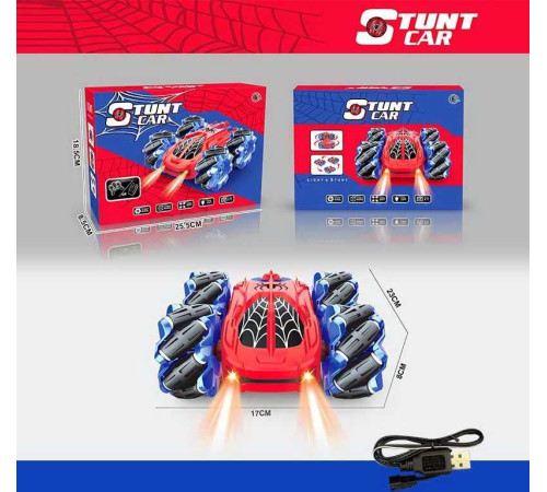 Машина на радіокеруванні CX 81 Z (36) вбудований акумулятор, USB кабель, підсвітка, пульт 2.4 GHz, перевертиш, дрифт, двостороння, підсвічування, в коробці