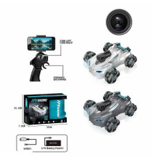 Машина на радіокеруванні 666-863 A (24) 2 кольори, тримач для телефона, Wi-Fi камера, додаток, роликові колеса, акум. 3.7V, пульт 2.4G, USB-кабель, в коробці