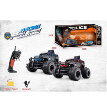 Джип на радіокеруванні 666-630 QMA (8) 2 кольори, “Поліція”, гумові шини, акум. 7.4V, пульт 2.4G, USB-кабель, амортизація, автоматично відчиняються двері, в коробці