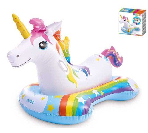 Intex Плотик "Єдиноріг" 57552 NP (6) від 3-х років, розмір 163х86 см – в наличии! Купите сейчас у KAZKOVA