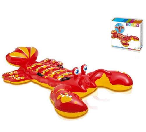 Intex Плотик 57528 NP "Лобстер" (6) вініл, 2-х місний, /3+/, з рем комплектом, в коробці – в наличии! Купите сейчас у KAZKOVA
