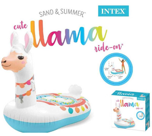 Intex Плотик 57564 NP "Лама" (4) розмір 135х94х112 см, від 3-х років, в коробці – в наличии! Купите сейчас у KAZKOVA