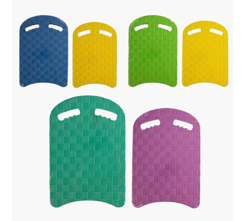 гр Дошка для плавання Д 21385 (1) три кольори, розмір 40х27 см, 2 отвори для рук, у плівці, ВИДАЄТЬСЯ МІКС ВИДІВ