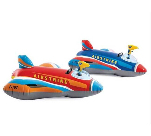 Intex Надувний плотик 57531 NP (6) "Реактивний винищувач" з розприскувачем, 117х104см