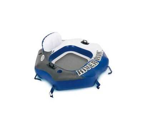 Intex Надувний пліт 58854 для плавання (4), розмір 130х126 см,в коробці