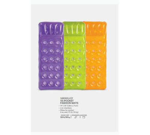 Intex Матрац 58890 NP "Мода" (6) розміром 188х71см, 3 кольори